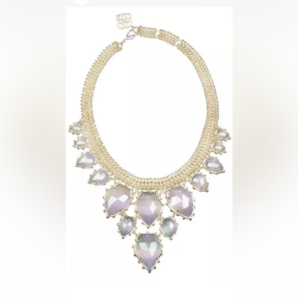 Kendra Scott Iridescent Grey Gretchen Necklace